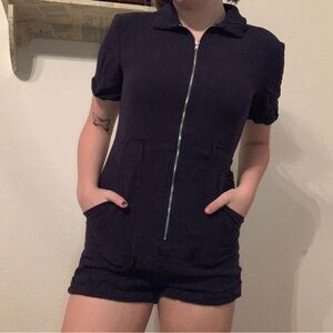 navy blue romper
